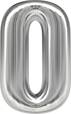 3d Letter O Silver
